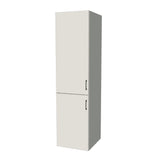 22" Wide Tall Pantry Cabinet - (White Melamine Boxes - Flat Panel Doors) 24 D