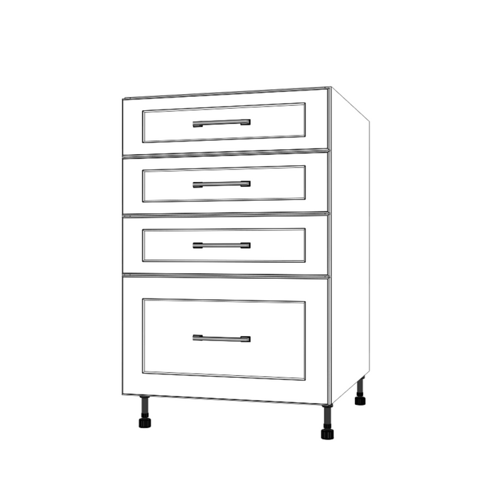 22" Wide Drawer Cabinet - Painted Doors