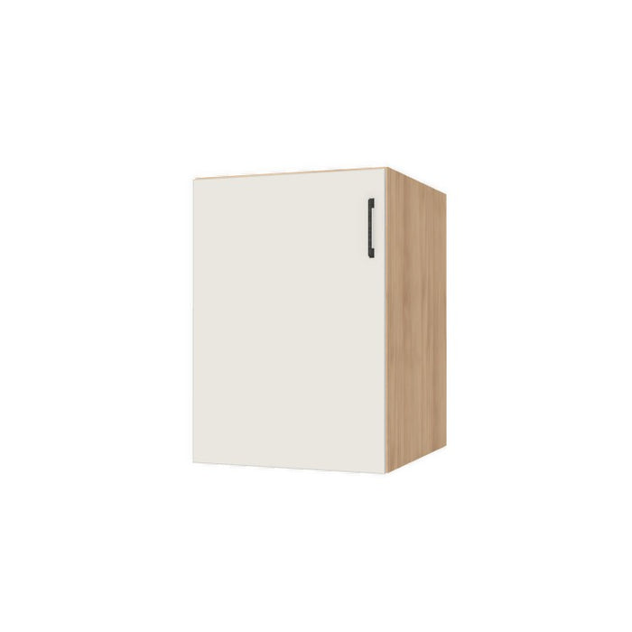 22" Wide Base Cabinet - (Hardrock Maple Melamine Boxes - Flat Panel Doors)