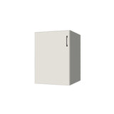 22" Wide Base Cabinet - (White Melamine Boxes - Flat Panel Doors)