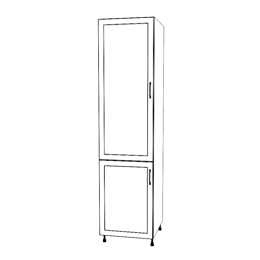 22" Wide Tall Pantry Cabinet - Painted Doors