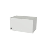 22" Wide x 12" High Wall Cabinet - (White Melamine Boxes - Flat Panel Doors)