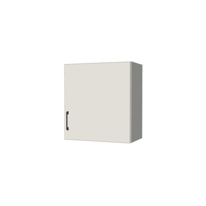 22" Wide x 24" High Wall Cabinet - (White Melamine Boxes - Flat Panel Doors)