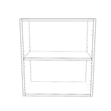 21" Wide x 24" High Wall Cabinet - Painted Doors