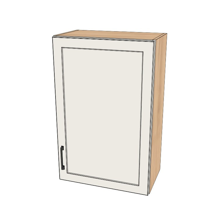 22" Wide x 34" High Wall Cabinet - (Hardrock Maple Melamine Boxes - Thermofoil Doors)