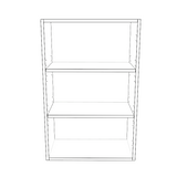 22" Wide x 34" High Wall Cabinet - Painted Doors