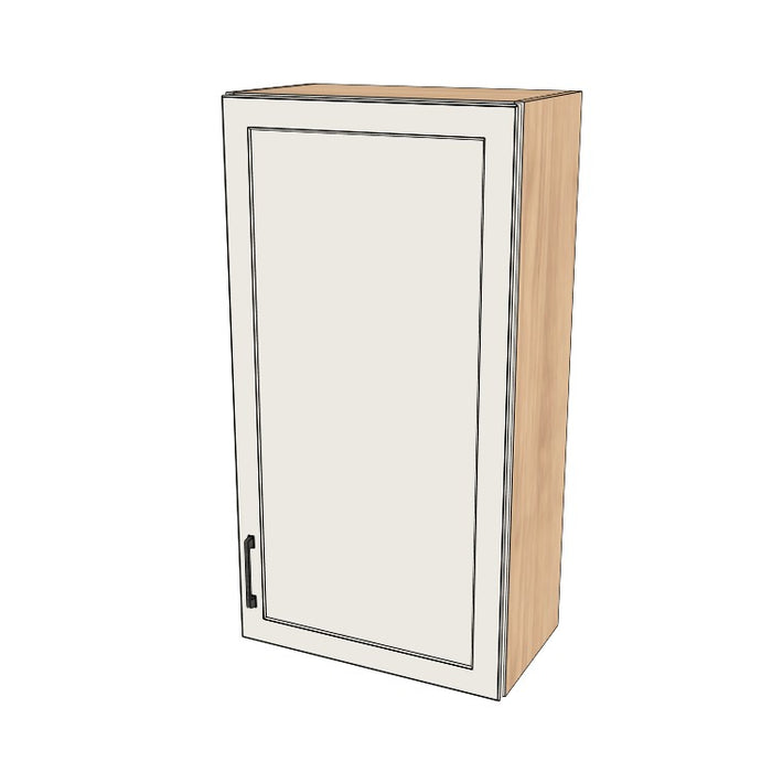 22" Wide x 42" High Wall Cabinet - (Hardrock Maple Melamine Boxes - Painted Doors)