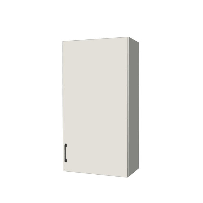 22" Wide x 42" High Wall Cabinet - (White Melamine Boxes - Flat Panel Doors)