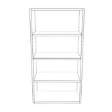 22" Wide x 42" High Wall Cabinet - Painted Doors