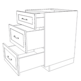 23" Wide Drawer Cabinet - Painted Doors