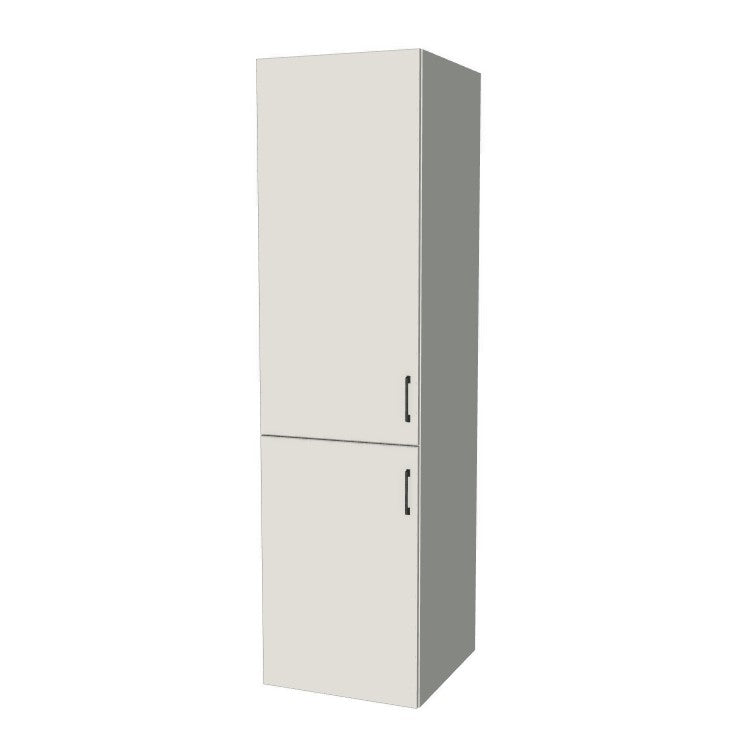 23" Wide Tall Pantry Cabinet - (White Melamine Boxes - Flat Panel Doors) 24 D