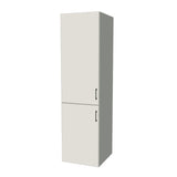 23" Wide Tall Pantry Cabinet - (White Melamine Boxes - Flat Panel Doors) 24 D