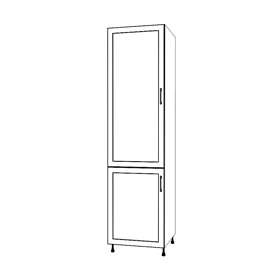 23" Wide Tall Pantry Cabinet - Painted Doors