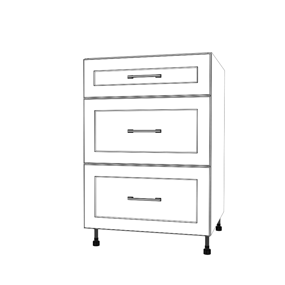 23" Wide Drawer Cabinet - Painted Doors