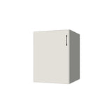 23" Wide Base Cabinet - (White Melamine Boxes - Flat Panel Doors)