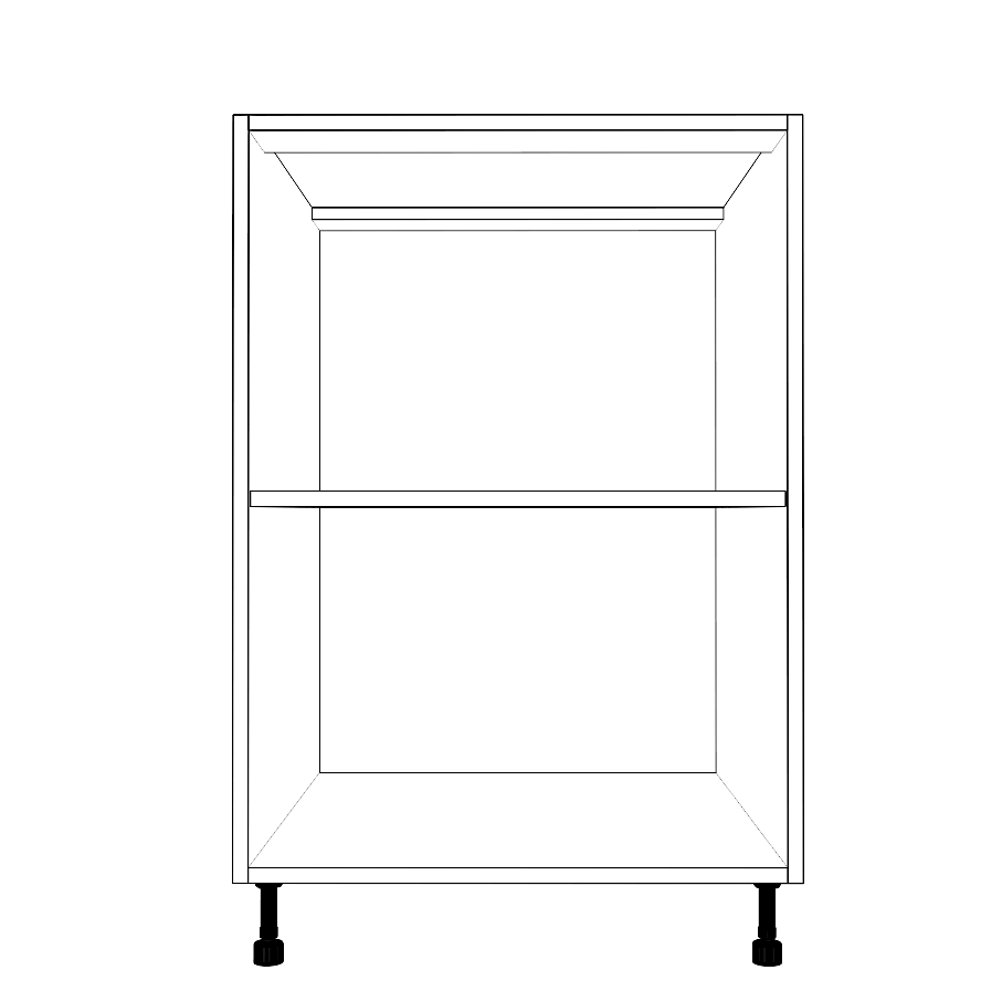 23" Wide Base Cabinet - Painted Doors