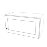 23" Wide x 12" High Wall Cabinet - (White Melamine Cabinets - Thermofoil Doors)