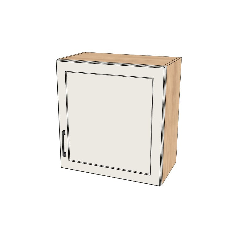 23" Wide x 24" High Wall Cabinet - (Hardrock Maple Melamine Boxes - Painted Doors)
