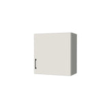 23" Wide x 24" High Wall Cabinet - (White Melamine Boxes - Flat Panel Doors)