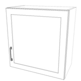 23" Wide x 24" High Wall Cabinet - Painted Doors