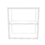 23" Wide x 24" High Wall Cabinet - Painted Doors