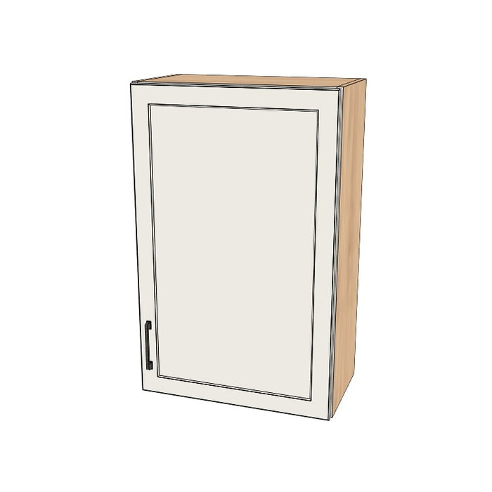 23" Wide x 36" High Wall Cabinet - (Hardrock Maple Melamine Boxes - Painted Doors)