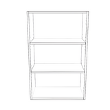23" Wide x 36" High Wall Cabinet - Thermofoil Doors