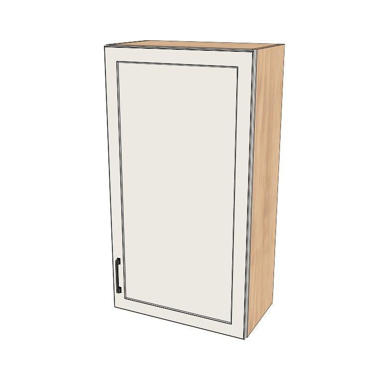 23" Wide x 42" High Wall Cabinet - (Hardrock Maple Melamine Boxes - Thermofoil Doors)