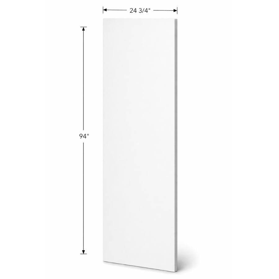 94" High Pantry Finished Side Panel - 24 3/4" Width x 94" High