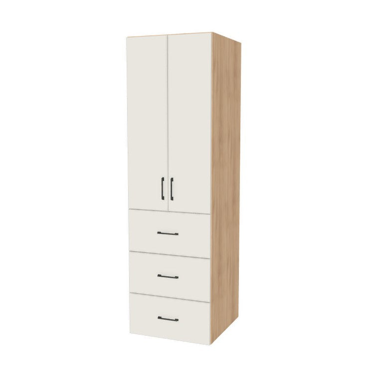 24" Wide Tall Pantry Cabinet with Drawer - (Ply Wood Boxes - Flat Panel Doors) 24 D