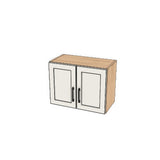 24" Wide x 18" High Fridge/Stove Cabinet - (Ply Wood Boxes - Thermofoil Doors)