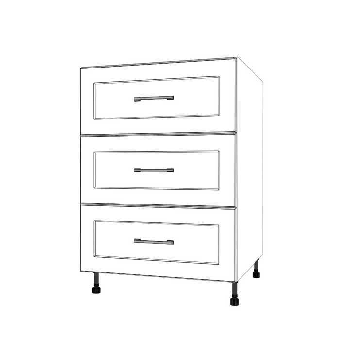 24" Wide Drawer Cabinet - Painted Doors