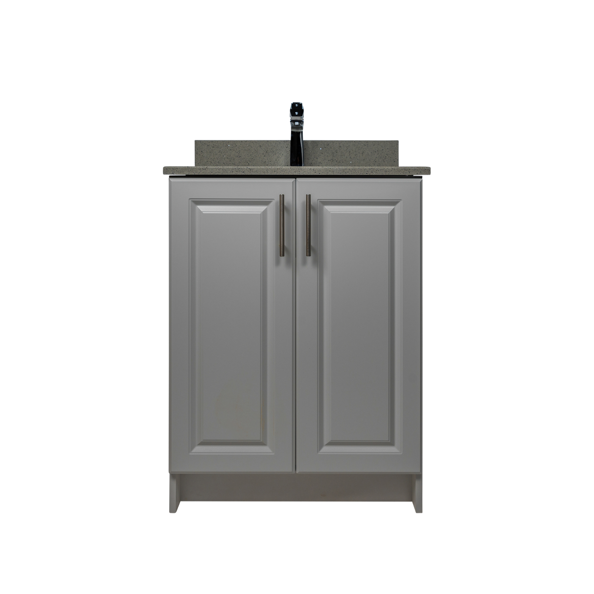 24" MDF - 2 Door - Light Grey - Raised Panel Doors