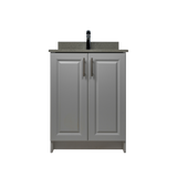 24" MDF - 2 Door - Light Grey - Raised Panel Doors