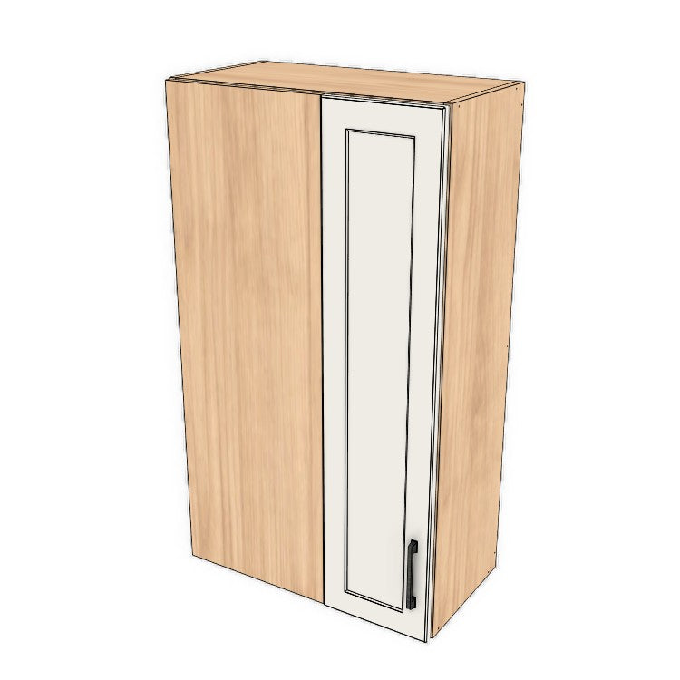 24" Wide 42" High Blind Corner Wall Cabinet - Door on Right/Left Side - (Ply Wood Boxes - Thermofoil Doors)