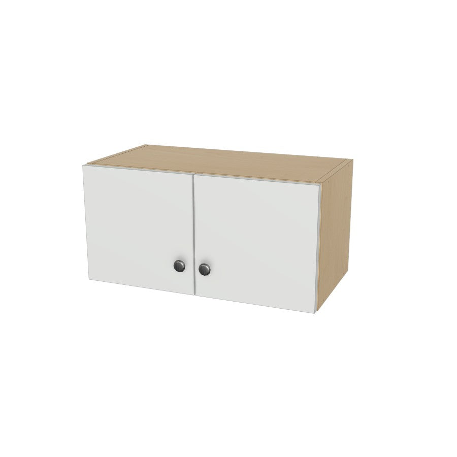 24" Wide x 12" High Wall Cabinet - (Hardrock Maple Boxes - Flat Panel Doors)