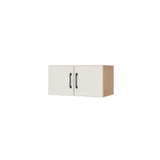 24" Wide x 12" High Fridge/Stove Cabinet - (Hardrock Maple Melamine Boxes - Flat Panel Doors)