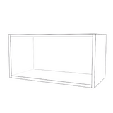 24" Wide x 12" High Fridge Cabinet - Painted Doors