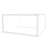 24" Wide x 12" High x 24" Deep Fridge Cabinet - Thermofoil Doors