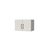 24" Wide x 15" High Fridge/Stove Cabinet - (White Melamine Boxes - Flat Panel Doors)