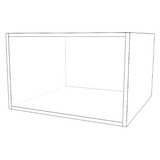 24" Wide x 15" High x 24" Deep Fridge Cabinet - Thermofoil Doors