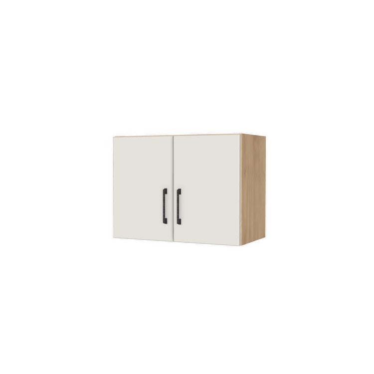 24" Wide x 18" High Fridge/Stove Cabinet - (Hardrock Maple Melamine Boxes - Flat Panel Doors)
