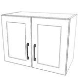 24" Wide x 18" High Stove Cabinet - Thermofoil Doors