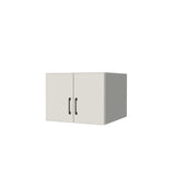 24" Wide x 18" High x 24" Deep Fridge/Stove Cabinet - (White Melamine Boxes - Flat Panel Doors)