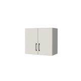 24" Wide x 21" High Fridge/Stove Cabinet - (White Melamine Boxes - Flat Panel Doors)