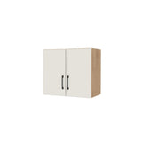 24" Wide x 21" High Fridge/Stove Cabinet - (Hardrock Maple Melamine Boxes - Flat Panel Doors)