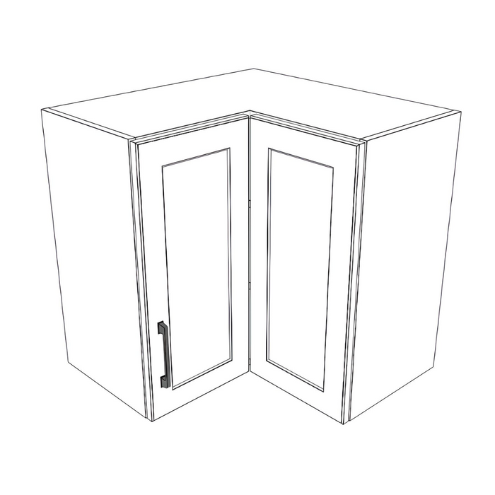 24x24" Wide x 24" High Corner Wall Cabinet - Painted Doors