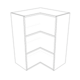 24x24" Wide x 34" High Corner Wall Cabinet - Thermofoil Doors