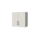 24" Wide x 24" High Fridge/Stove Cabinet - (White Melamine Boxes - Flat Panel Doors)