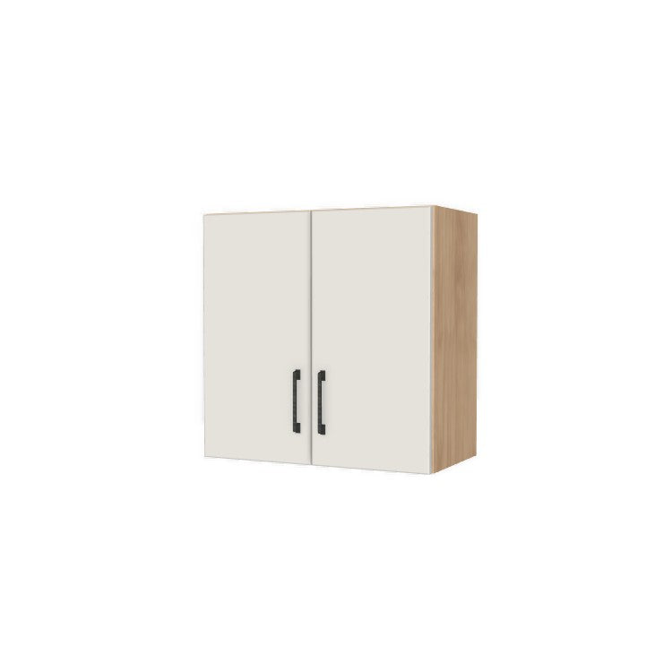 24" Wide x 24" High Fridge/Stove Cabinet - (Hardrock Maple Melamine Boxes - Flat Panel Doors)